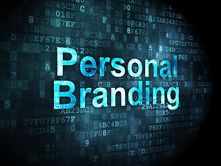 Image showing Marketing concept: Personal Branding on digital background