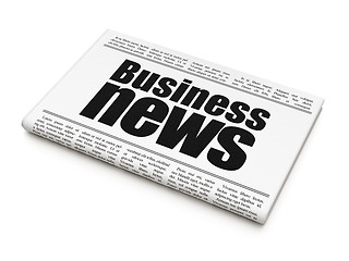 Image showing News news concept: newspaper headline Business News