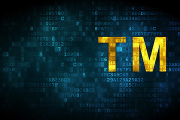 Image showing Law concept: Trademark on digital background