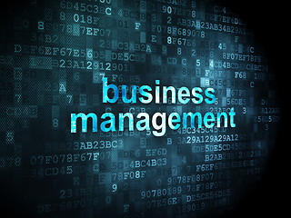 Image showing Business concept: Business Management on digital background