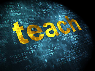 Image showing Education concept: Teach on digital background