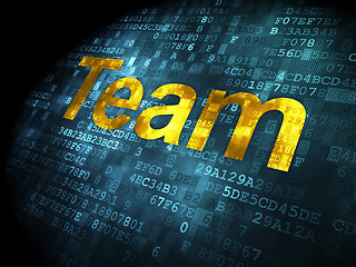 Image showing Business concept: Team on digital background