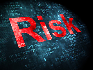 Image showing Business concept: Risk on digital background