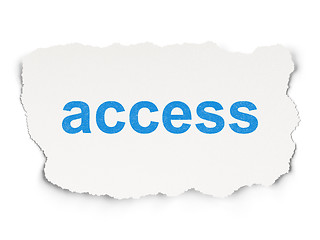 Image showing Protection concept: Access on Paper background