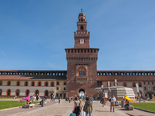 Image showing Sforza Castle in Milan