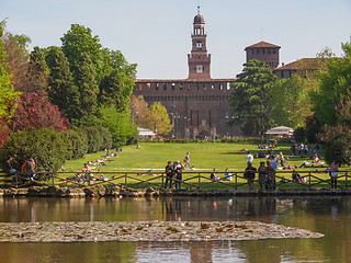 Image showing Parco Sempione in Milan