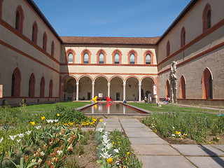 Image showing Sforza Castle in Milan