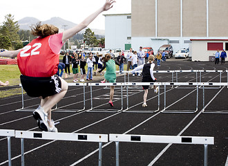 Image showing Girls' 100 Meter Hurdles