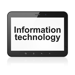 Image showing Information concept: Information Technology on tablet pc compute