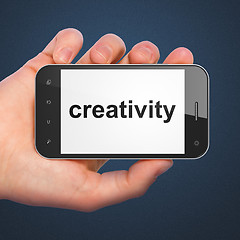 Image showing Marketing concept: Creativity on smartphone