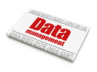 Image showing Information news concept: newspaper headline Data Management