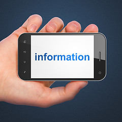 Image showing Information concept: Information on smartphone