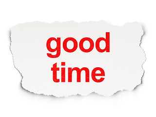 Image showing Time concept: Good Time on Paper background