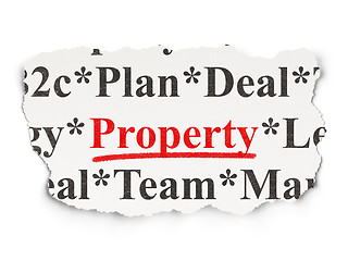 Image showing Finance concept: Property on Paper background