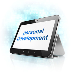 Image showing Education concept: Personal Development on tablet pc computer