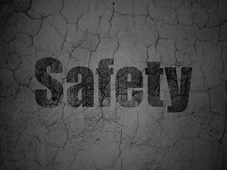 Image showing Safety concept: Safety on grunge wall background