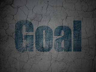 Image showing Marketing concept: Goal on grunge wall background