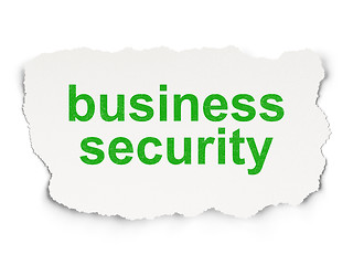 Image showing Safety concept: Business Security on Paper background