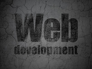 Image showing Web design concept: Web Development on grunge wall background