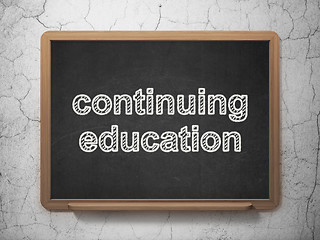 Image showing Education concept: Continuing Education on chalkboard background