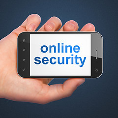 Image showing Privacy concept: Online Security on smartphone