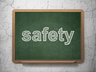 Image showing Privacy concept: Safety on chalkboard background