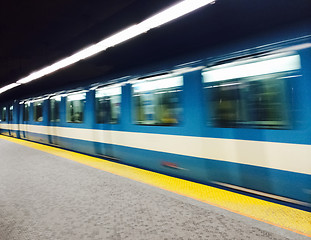 Image showing Subway train in Montreal