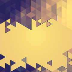 Image showing abstract background banner of triangles