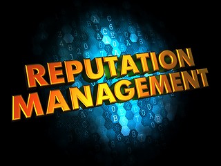 Image showing Reputation Management Concept on Digital Background.