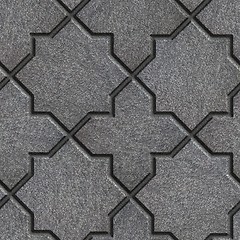 Image showing Concrete Decorative Pavement. Seamless Tileable Texture.