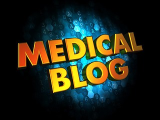 Image showing Medical Blog Concept on Digital Background.