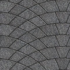 Image showing Concrete Pavement laid as semicircle. Seamless Tileable Texture.