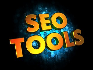 Image showing Seo Tools Concept on Digital Background.