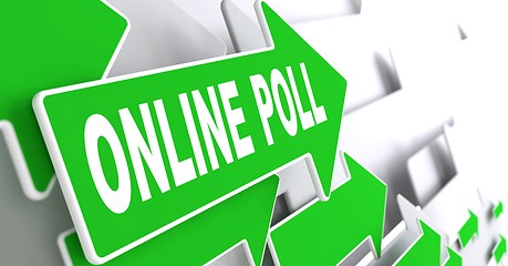 Image showing Online Poll on Green Arrow.