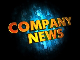 Image showing Company News Concept on Digital Background.