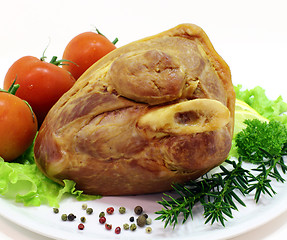 Image showing Smoked pig knuckle 