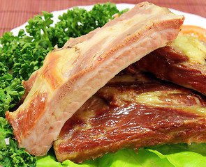 Image showing Smoked ribs 