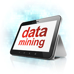 Image showing Data concept: Data Mining on tablet pc computer