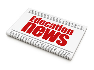 Image showing News news concept: newspaper headline Education News