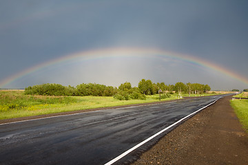 Image showing Road to the rainbow.