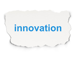 Image showing Business concept: Innovation on Paper background
