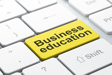 Image showing Education concept: Business Education on computer keyboard backg