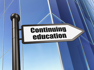 Image showing Education concept: Continuing Education on Building background