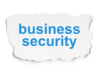 Image showing Privacy concept: Business Security on Paper background