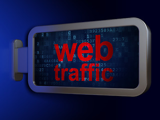 Image showing Web development concept: Web Traffic on billboard background