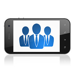 Image showing Law concept: Business People on smartphone