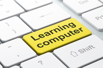 Image showing Education concept: Learning Computer on computer keyboard backgr