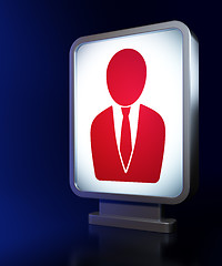 Image showing News concept: Business Man on billboard background