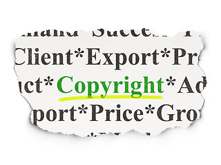 Image showing Law concept: Copyright on Paper background