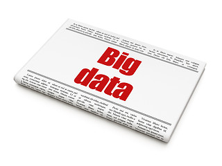 Image showing Data news concept: newspaper headline Big Data